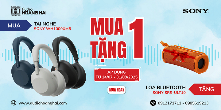 Chương trình khuyến mãi - Ra mắt Sony WH-1000XM6