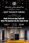 Thư mời WORKSHOP TRẢI NGHIỆM APTOMAT QSA – CHẠM TỚI SỰ IM LẶNG TUYỆT ĐỐI