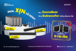 Mua Soundbar Sony – Tặng ngay Subwoofer không dây cao cấp!