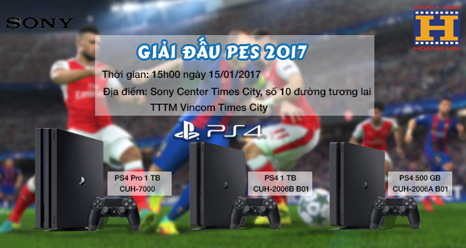 Offline trải nghiệm new PS4 - Giải đấu Pes 2017