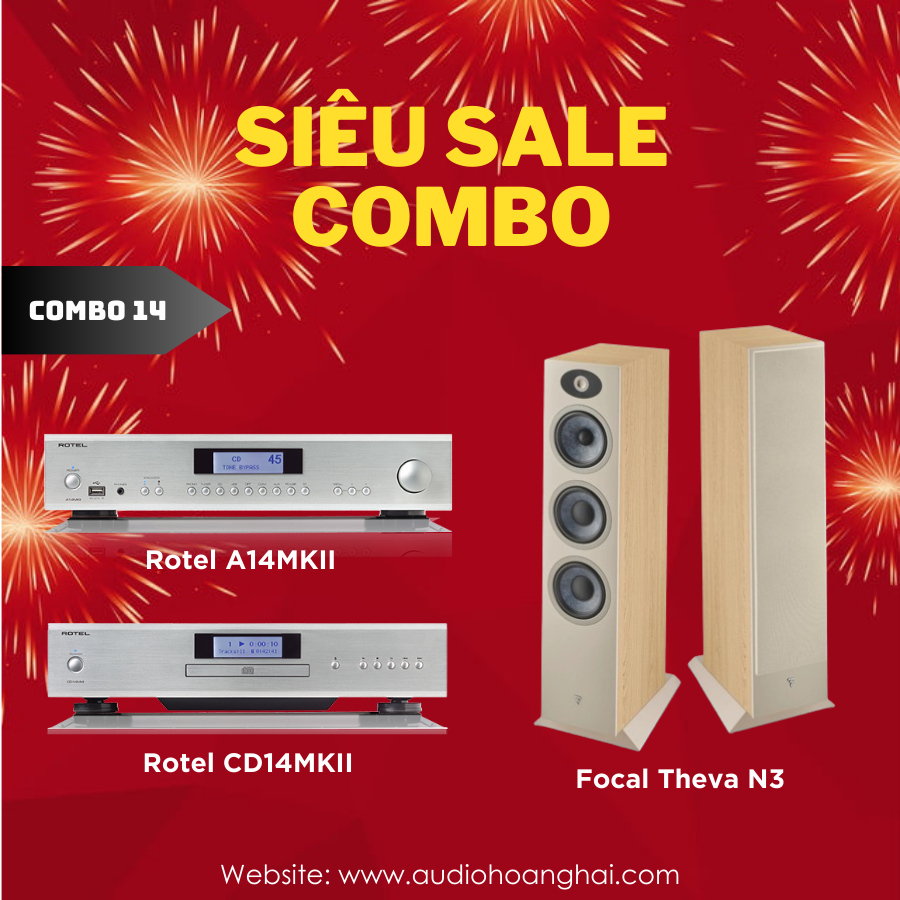 Combo 14: Rotel A14MKII/CD14MKII + Focal Theva N3 Combo 14: Rotel A14MKII/CD14MKII + Focal Theva N3