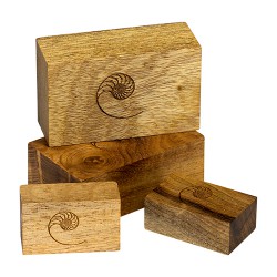 Cardas Golden Cuboids Myrtle Wood Blocks