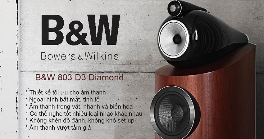Mua Loa B&W 803 D3 chính hãng, giá tốt, chất lượng | Audio Hoàng Hải